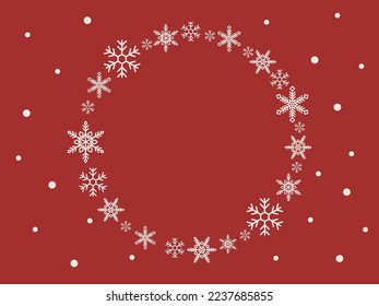 Weihnachtshintergrund Einfache Schneeflocke