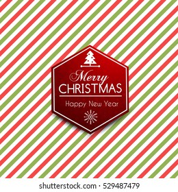 Xmas Badge on the cane pattern