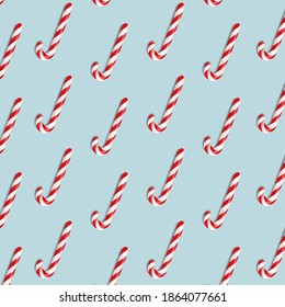 Xmas Banner With Christmas Lollipop With Gradient Mesh, Vector Illustration