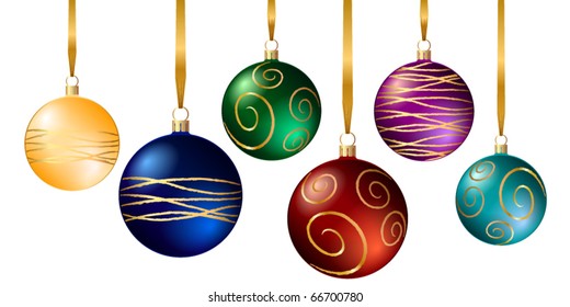 xmas bauble, ilustración vectorial