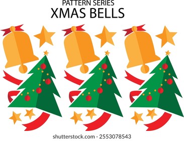 xmas bells pattern simple design