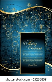 xmas blue background