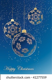 xmas blue card