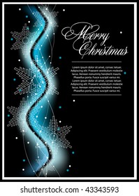 xmas blue luxury background