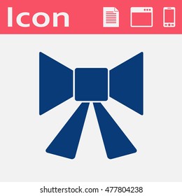 xmas bow vector icon. Holiday symbol