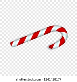 Xmas candy stick icon. Realistic illustration of xmas candy stick vector icon for web design  