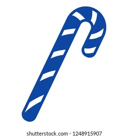 Xmas candy stick icon. Simple illustration of xmas candy stick vector icon for web design isolated on white background