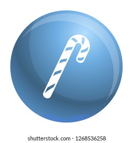 Xmas candy stick icon. Simple illustration of xmas candy stick vector icon for web design isolated on white background