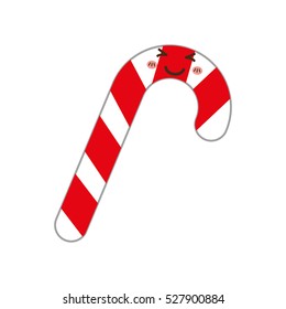 Xmas candy stick icon vector illustration graphic design