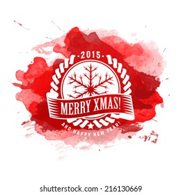 xmas card with calligraphic and typographic element happy classic vacation star freeze holiday scene new ritual xmas ceremony optimistic antique classical letterhead medal invite attract welcome offse