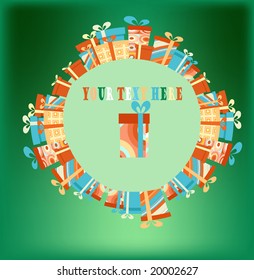 Xmas card design with room for text