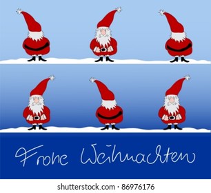 xmas card Frohe Weihnachten