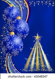 Xmas card. Illustration in vector