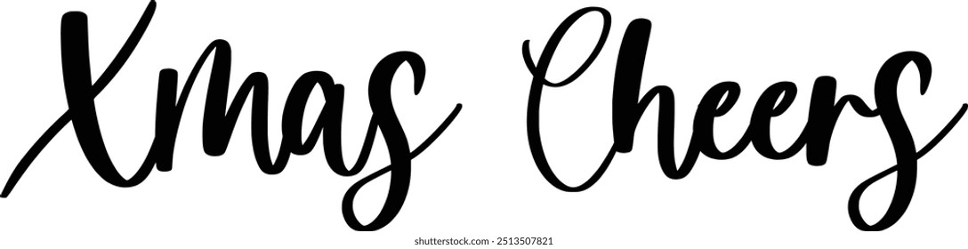 Navidad aplaude la tipografía cursiva del texto que dice