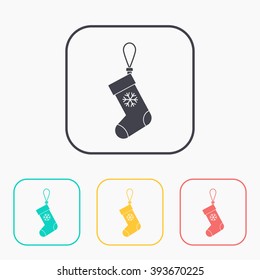 xmas color icon set 