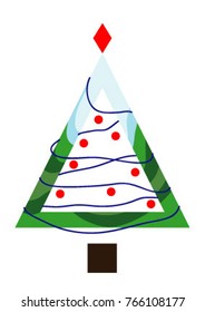 Xmas decorated tree