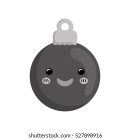 xmas decorative ball icon vector illustration graphic design