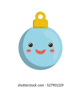 xmas decorative ball icon vector illustration graphic design