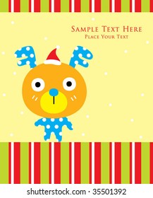 xmas deer greeting