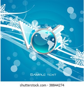Xmas design with computer cursors