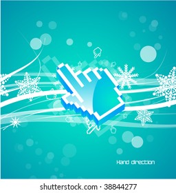 Design Xmas com ponteiro do mouse