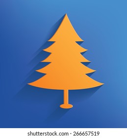 Xmas design on blue background,clean vector