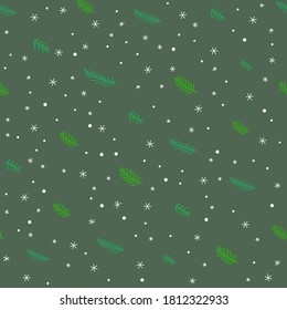 Xmas elements seamless vector pattern