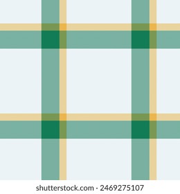 Vector textil de la tela de la Navidad, refrescar el fondo a cuadros sin costuras. Patrón de control de textura de tartán de algodón en colores blanco y menta.