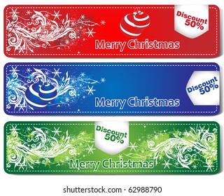 xmas gift card, vector illustration
