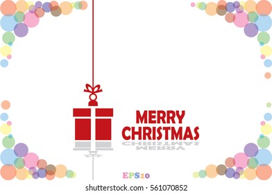 xmas gift icon vector illustration.