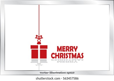 xmas gift icon vector illustration.