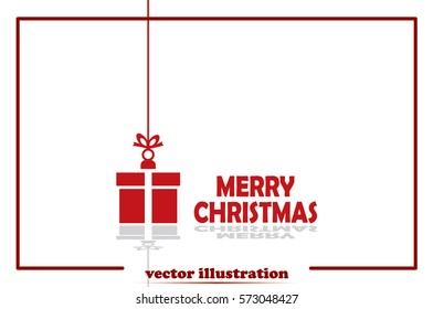xmas gift icon vector illustration eps10