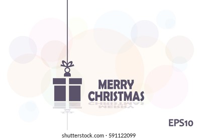 xmas gift icon vector illustration eps10