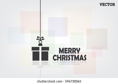 xmas gift icon vector illustration eps10