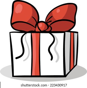 Xmas gift on white background