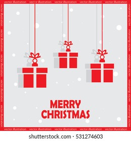 xmas gift vector icon