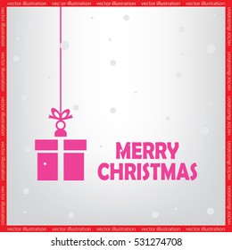 xmas gift vector icon
