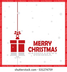 xmas gift vector icon