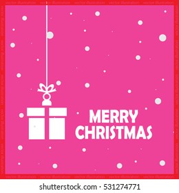 xmas gift vector icon