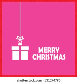 xmas gift vector icon