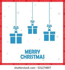 xmas gift vector icon