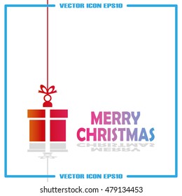 xmas gift vector illustration EPS 10.