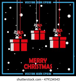 xmas gift vector illustration EPS 10.