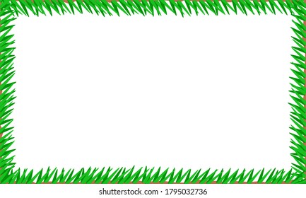 X-mas green border in white background vector for design your web poster, banner, landing page, background, template, border, etc.