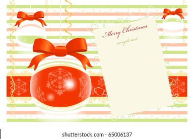 xmas Greeting Card. Eps10.