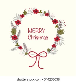 Xmas holly card