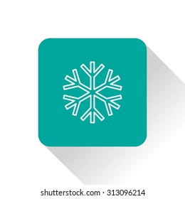 xmas icon of snow
