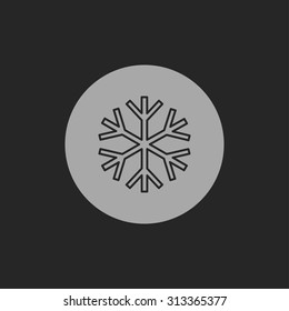 xmas icon of snow