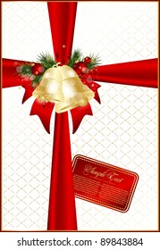 xmas illustration with bells