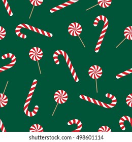 Xmas lollipop seamless pattern christmas holiday background